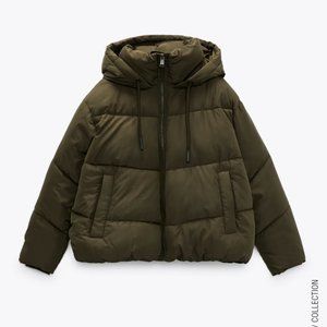 ZARA WATER REPELLENT PUFFER JACKET
